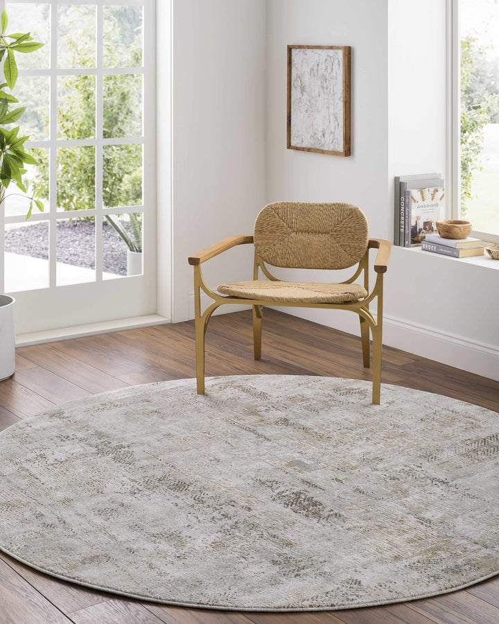 Pixie Modern Abstract Design Ivory And Gray Area Rug