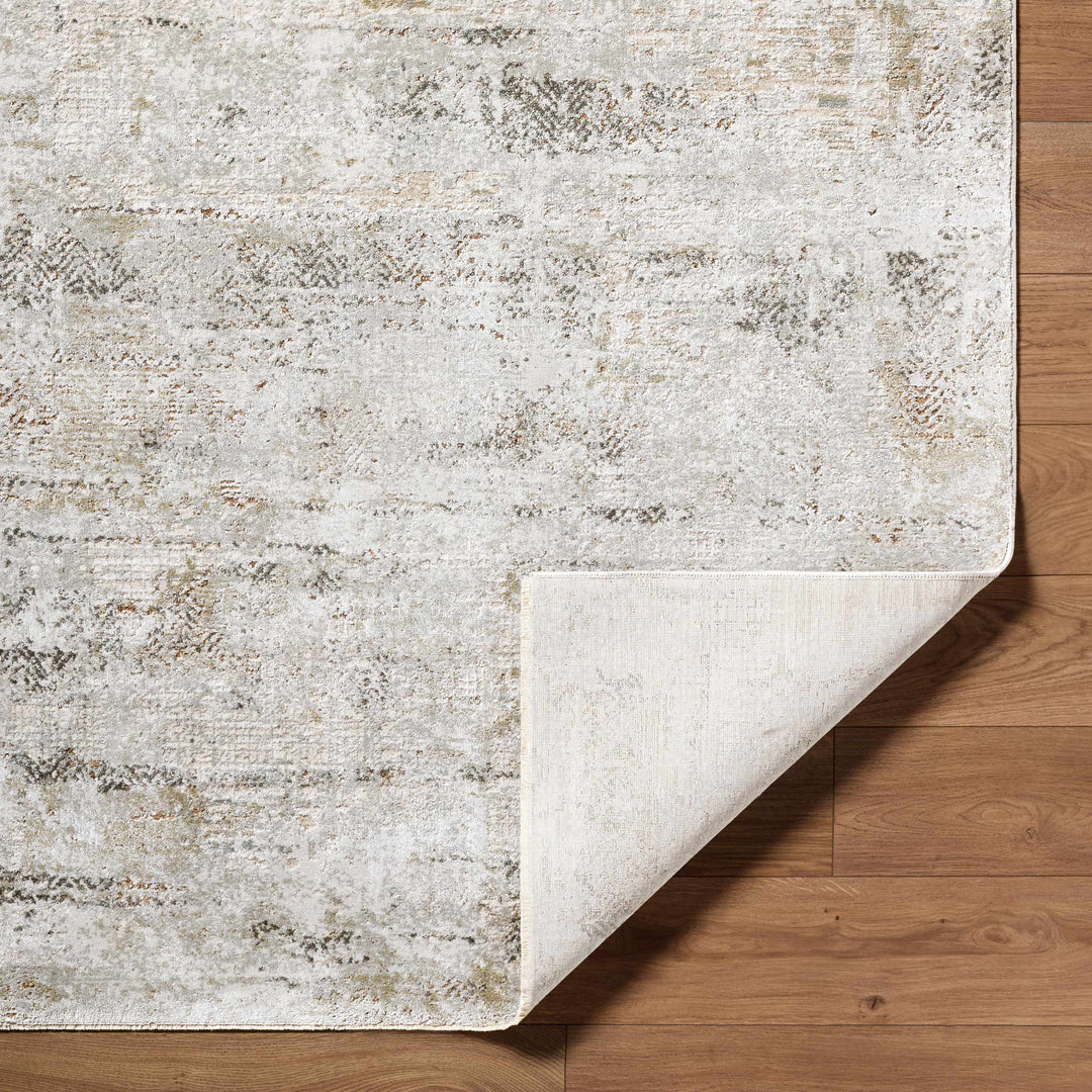 Pixie Modern Abstract Design Ivory And Gray Area Rug