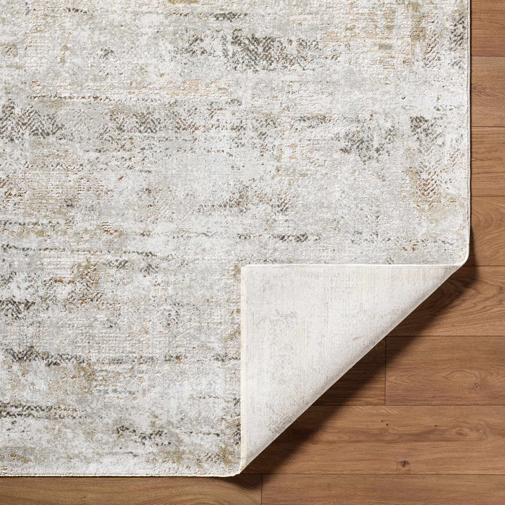 Pixie Modern Abstract Design Ivory And Gray Area Rug