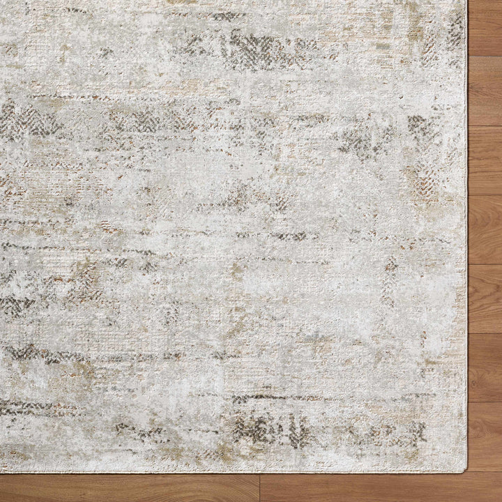 Pixie Modern Abstract Design Ivory And Gray Area Rug