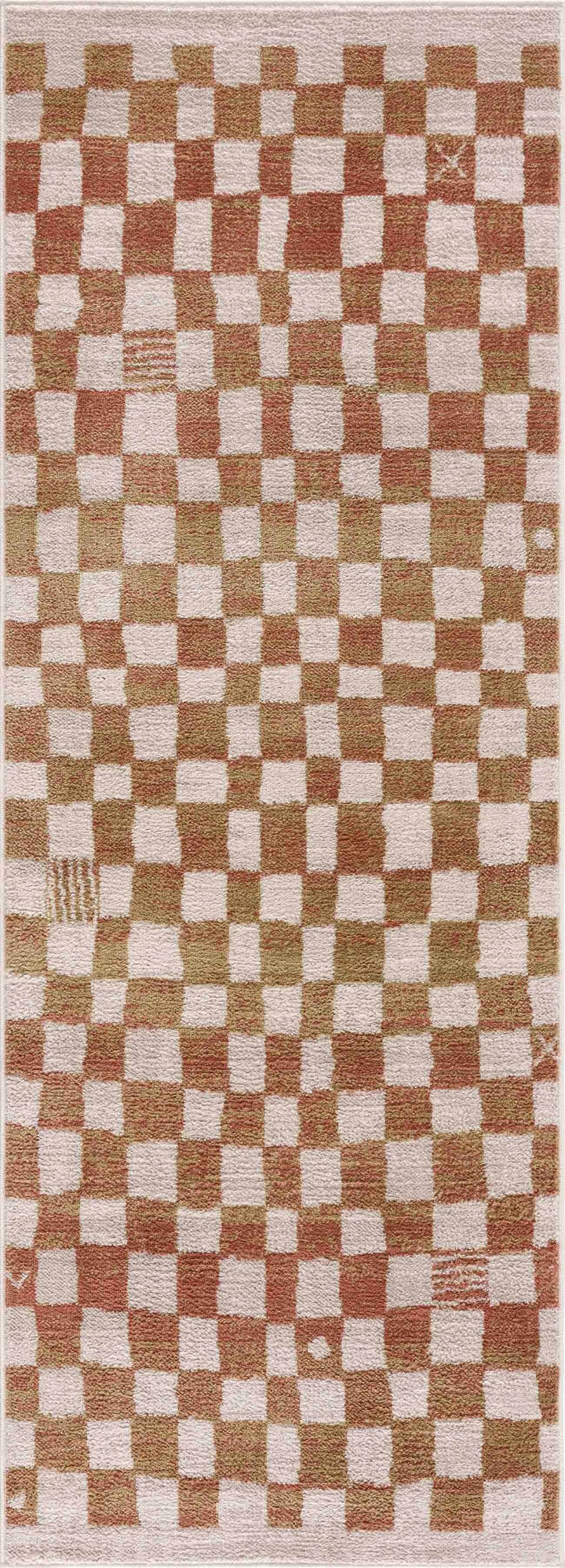 Benjy Contemporary Geometrical Brown And Cream Rug