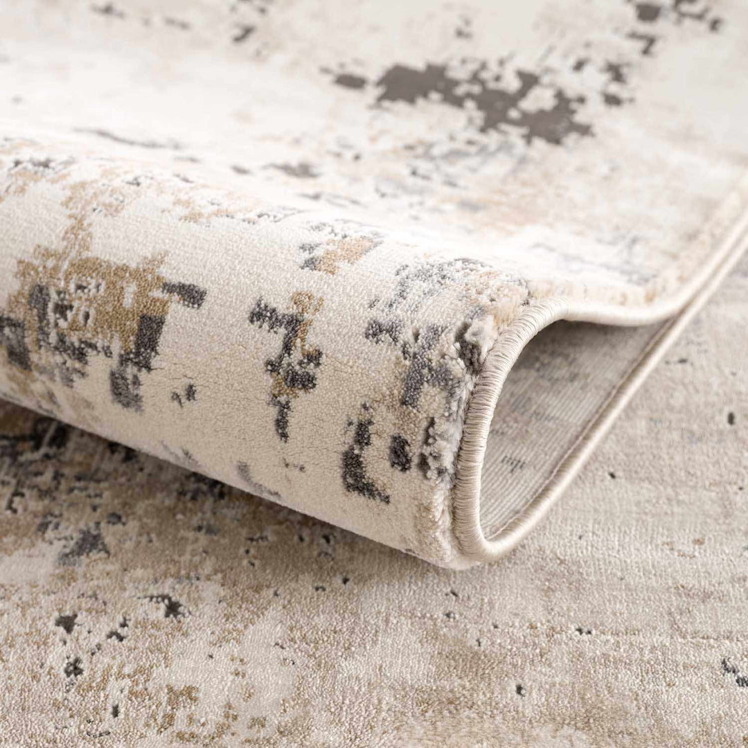 Pewamo Beige Modern Abstract Design Area Rug