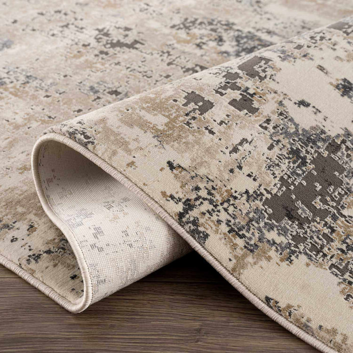 Pewamo Beige Modern Abstract Design Area Rug