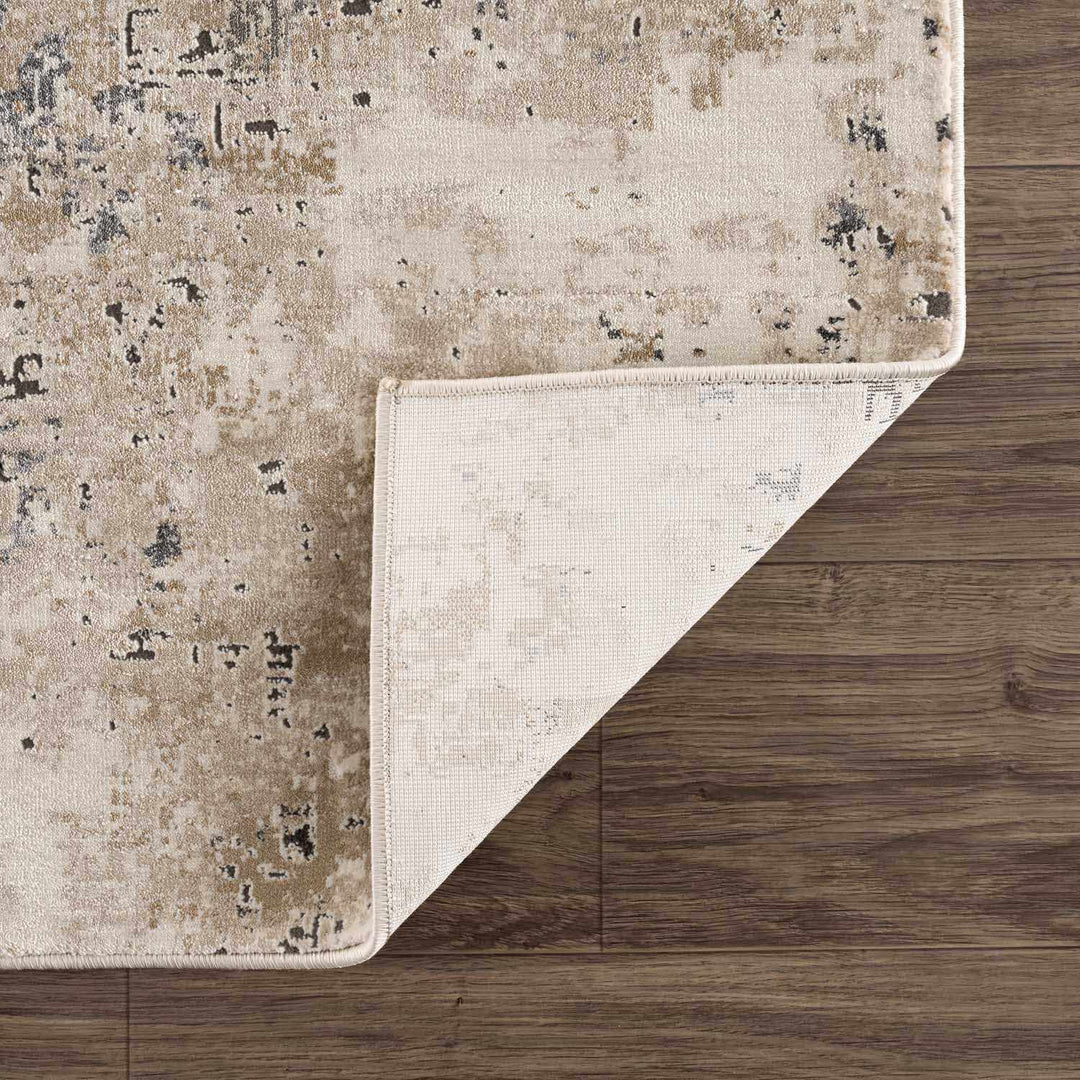 Pewamo Beige Modern Abstract Design Area Rug