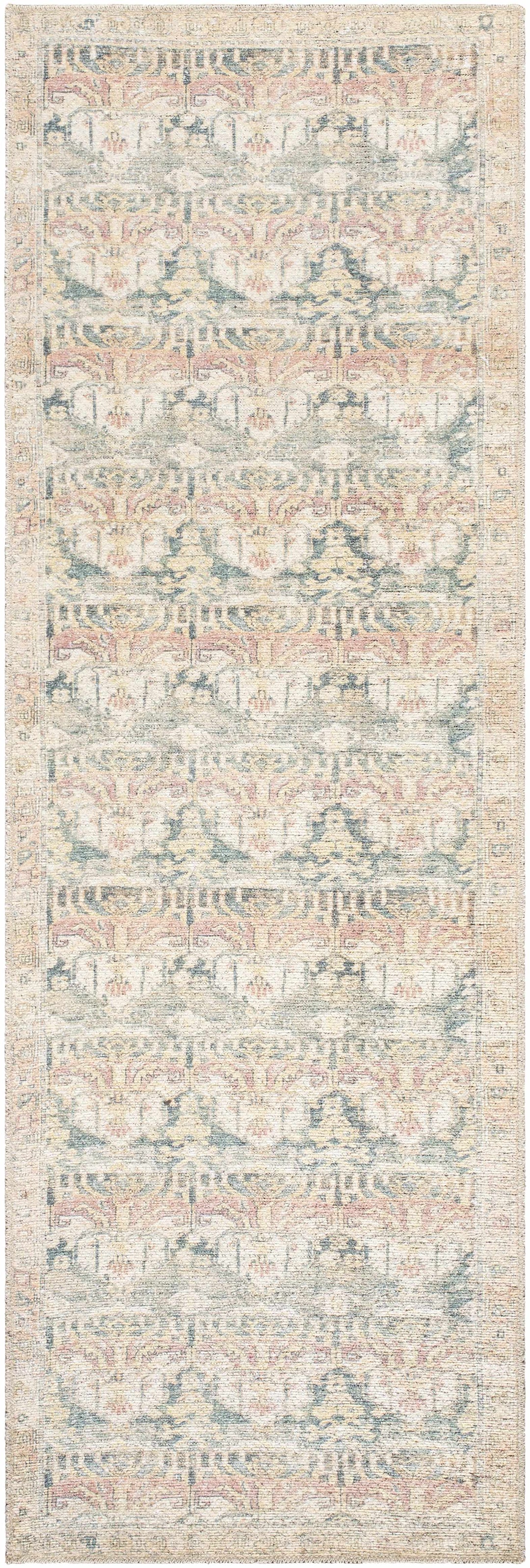 Arushi Traditional Style Green And Rust Washable Area Rug