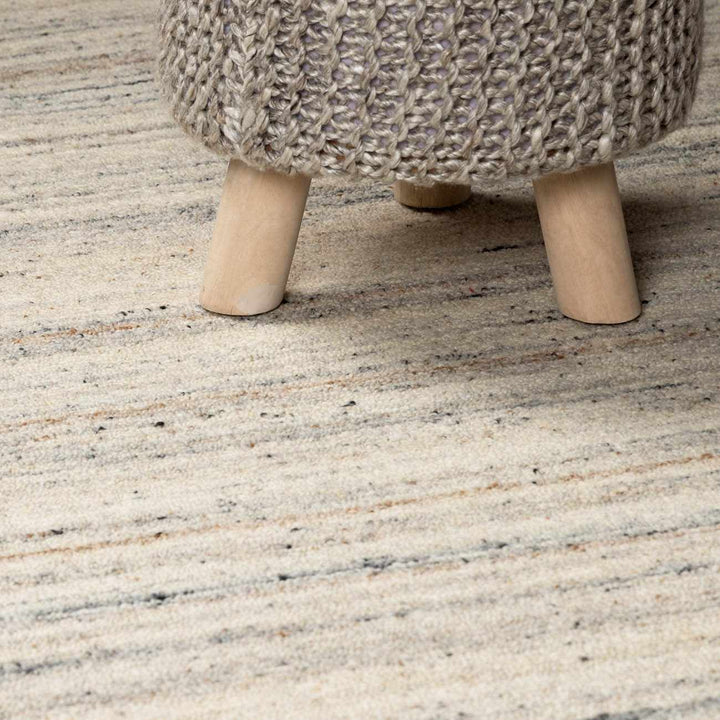 Capote Contemporary Style Beige Hand Tufted Wool Area Rug
