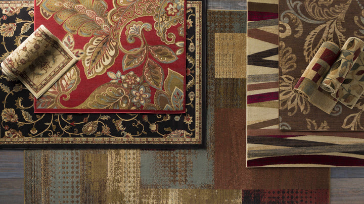 Beedeville Red And Brown Traditional Style Area Rug
