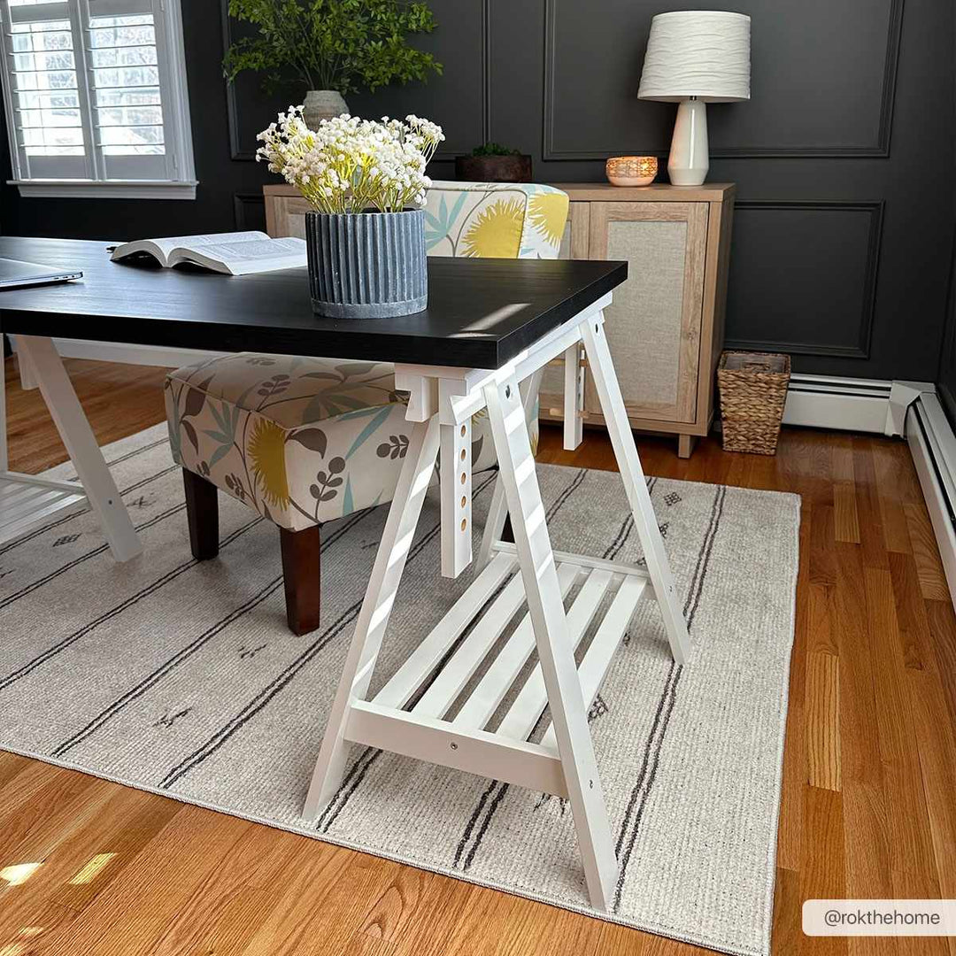 Jana Modern Stripe Pattern Beige Area Rug