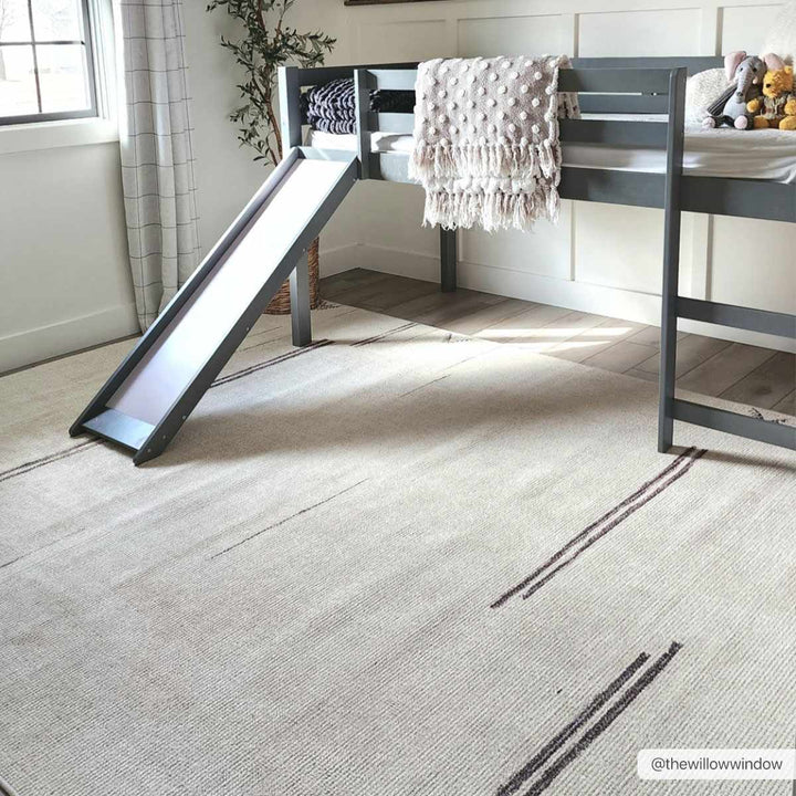 Akito Modern Abstract Ivory And Machine Woven Rug