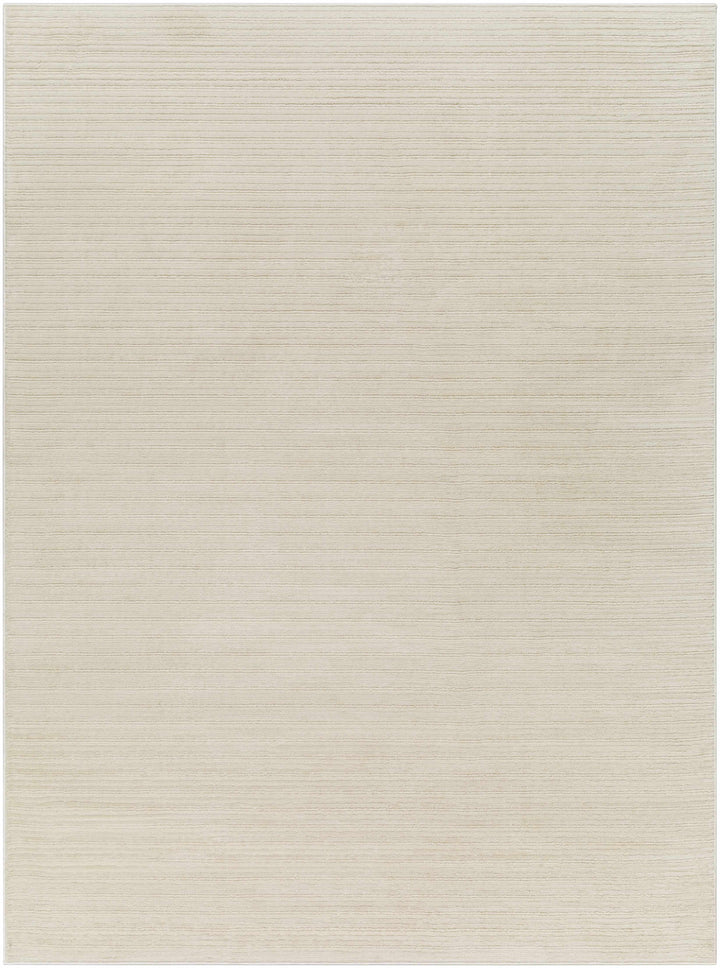 Kini Modern Stripe Pattern Beige Washable Rug