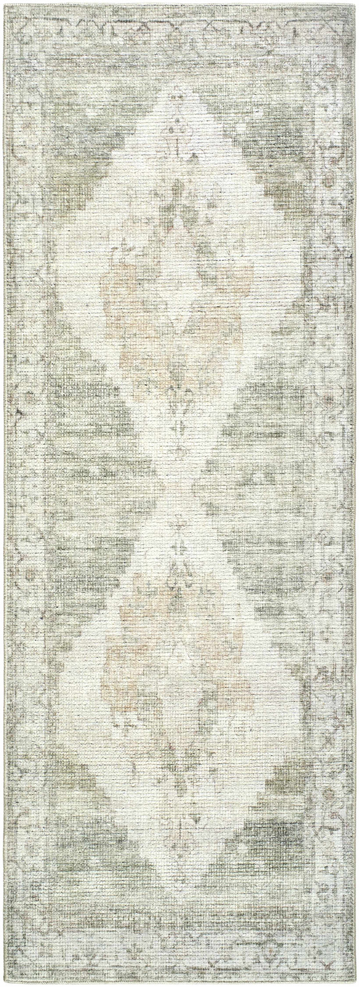 Gyan Traditional Gray And Ivory Machine Woven Rug