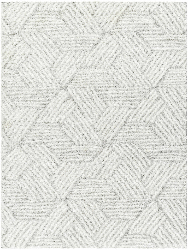 Mura Gray And Ivory Contemporary Style Area Rug