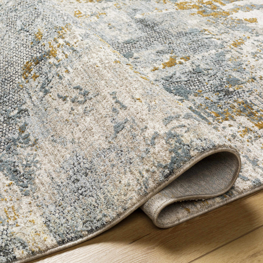 Chaya Modern Abstract Design Beige And Gray Rug