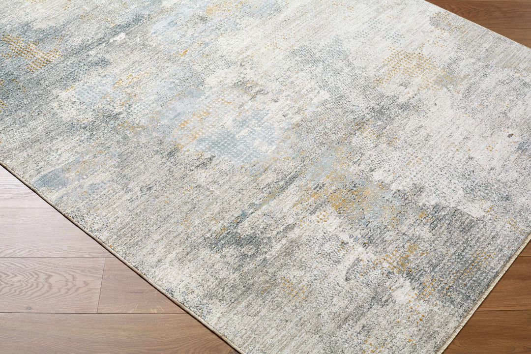 Gryta Contemporary Abstract Style Gray And Beige Rug