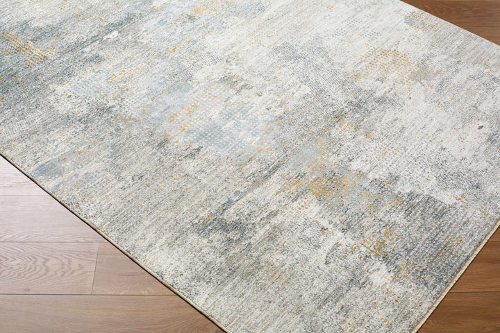 Gryta Contemporary Abstract Style Gray And Beige Rug