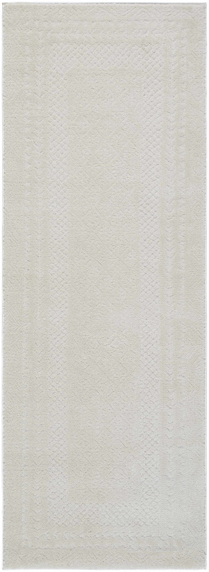 Julio Ivory Contemporary Geometrical Design Rug