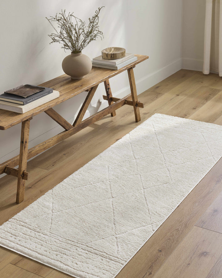 Keone Modern Style Ivory Area Rug