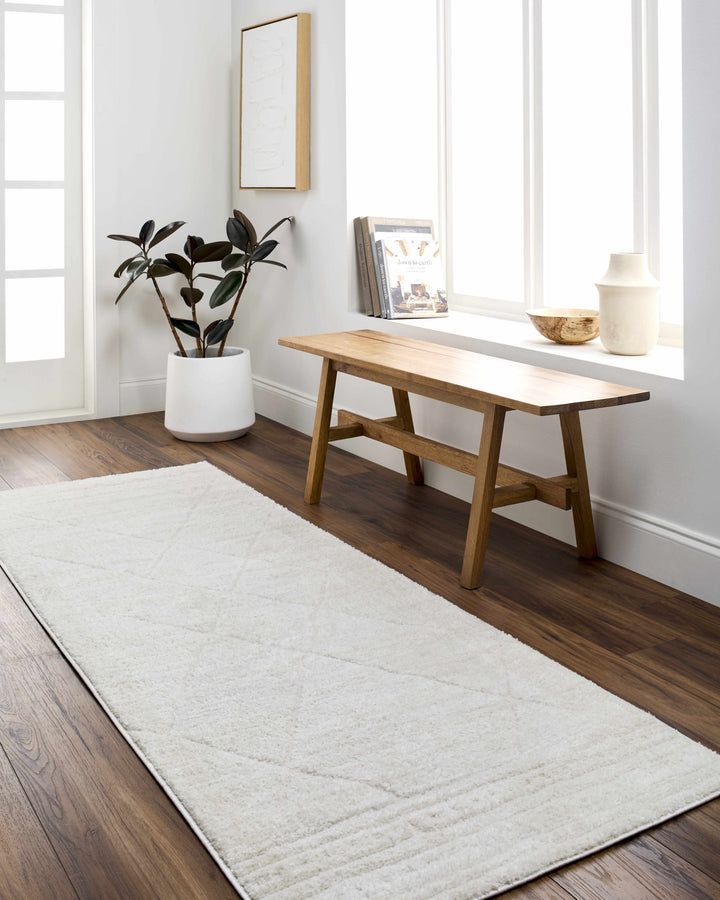 Keone Modern Style Ivory Area Rug