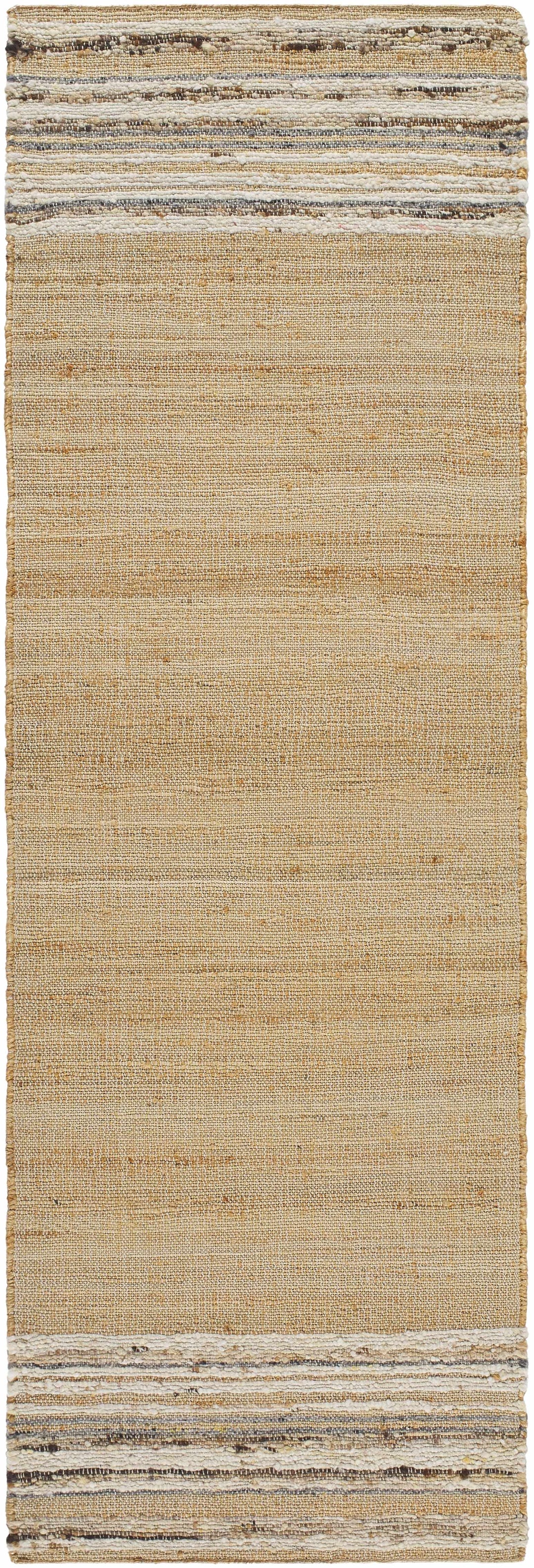 Kame Modern Style Beige Hand Woven Wool Area Rug