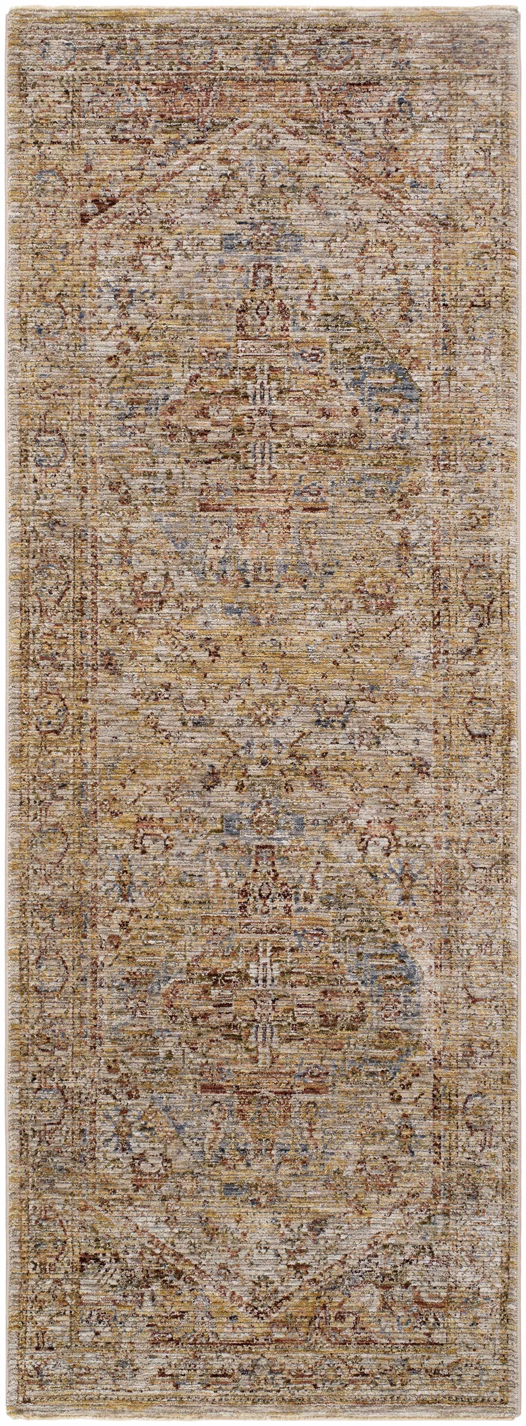 Alois Traditional Style Rust And Tan Area Rug