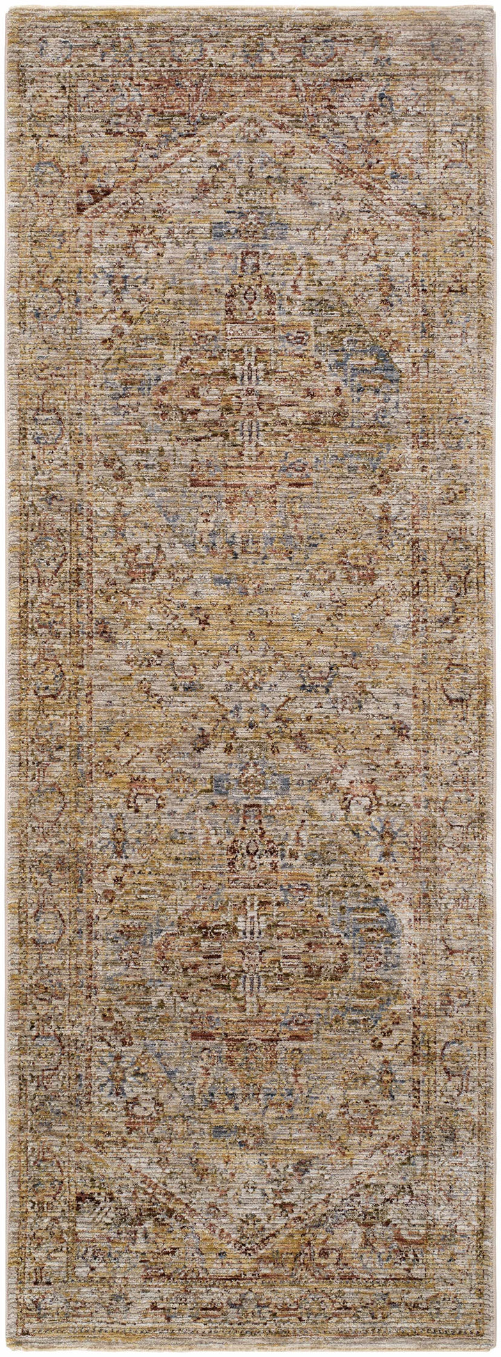 Alois Traditional Style Rust And Tan Area Rug