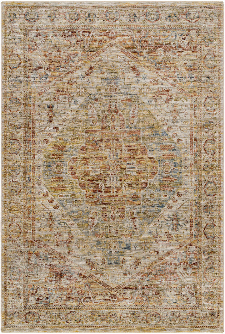 Alois Traditional Style Rust And Tan Area Rug