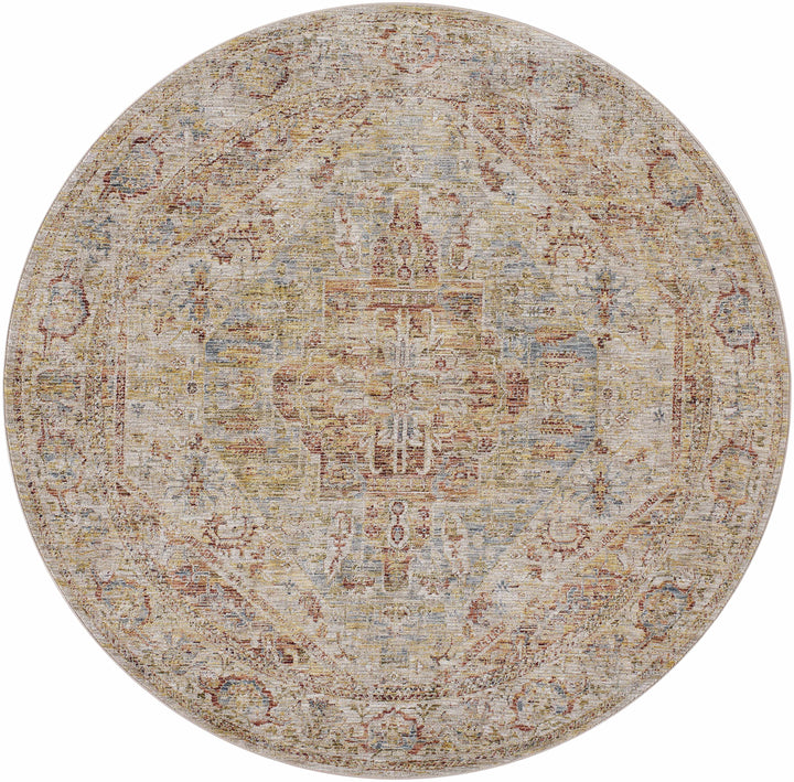 Alois Traditional Style Rust And Tan Area Rug