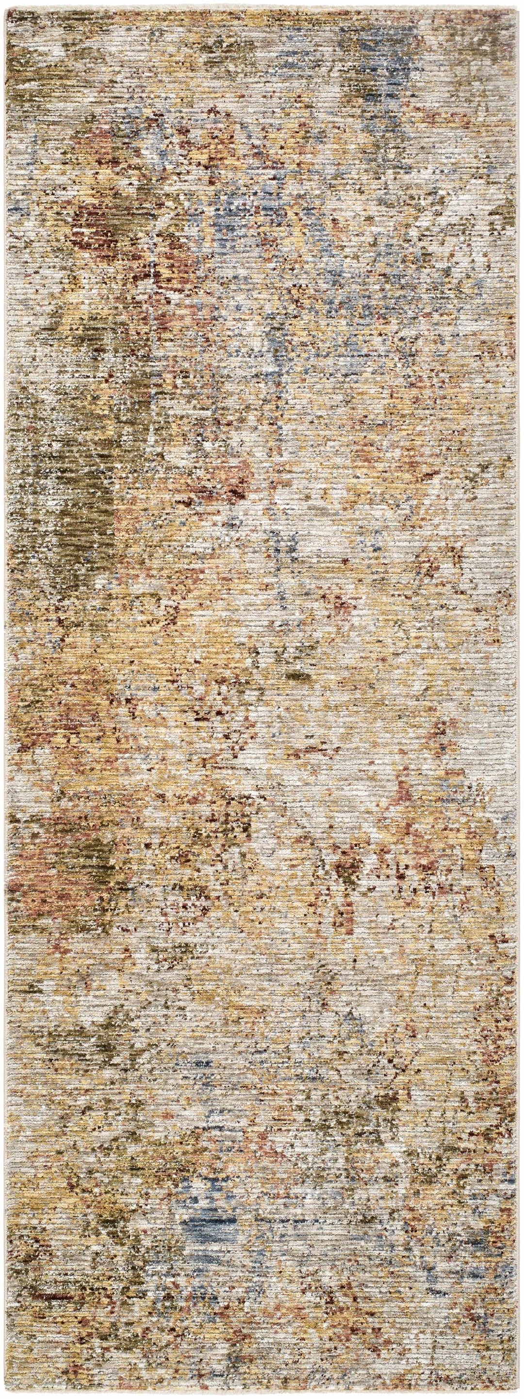 Bice Contemporary Abstract Design Rust And Beige Area Rug