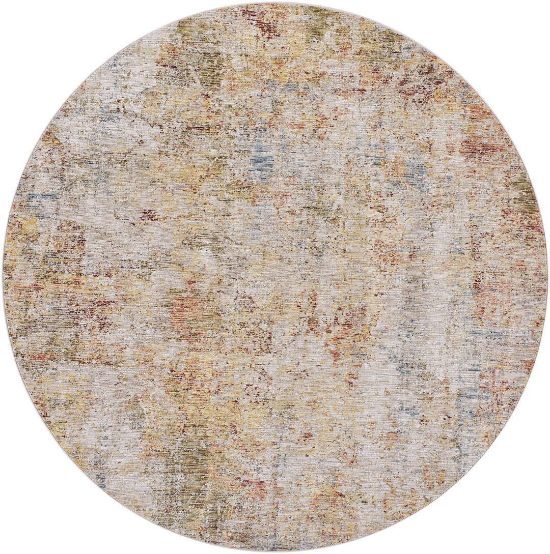 Bice Contemporary Abstract Design Rust And Beige Area Rug