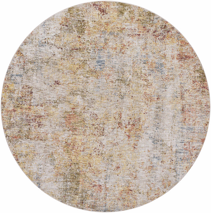 Bice Contemporary Abstract Design Rust And Beige Area Rug