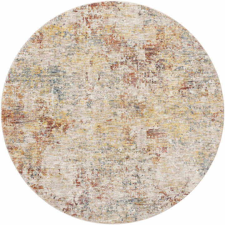 Chas Tan And Rust Contemporary Abstract Design Area Rug