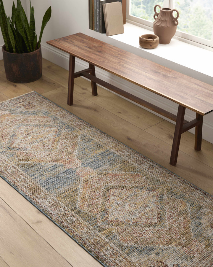 Moya Traditional Medallion Design Tan Area Rug