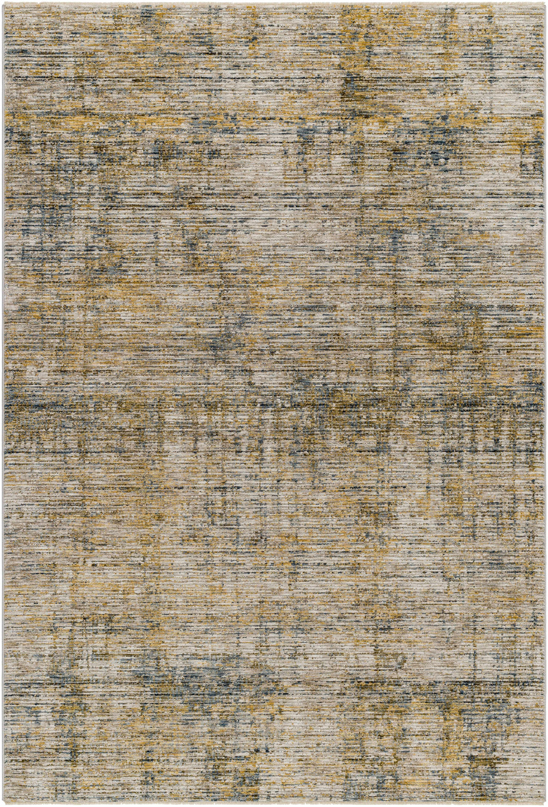 Osma Modern Abstract Design Mustard And Beige Area Rug