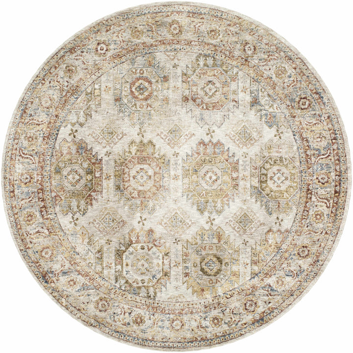 Crescentia Traditional Style Mustard And Rust Area Rug