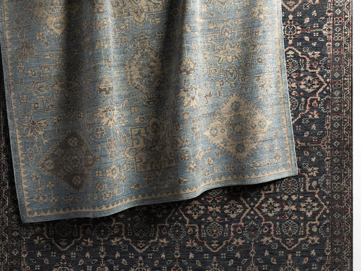 Urbancrest Charcoal And Beige Traditional Style Hand Knotted Area Rug