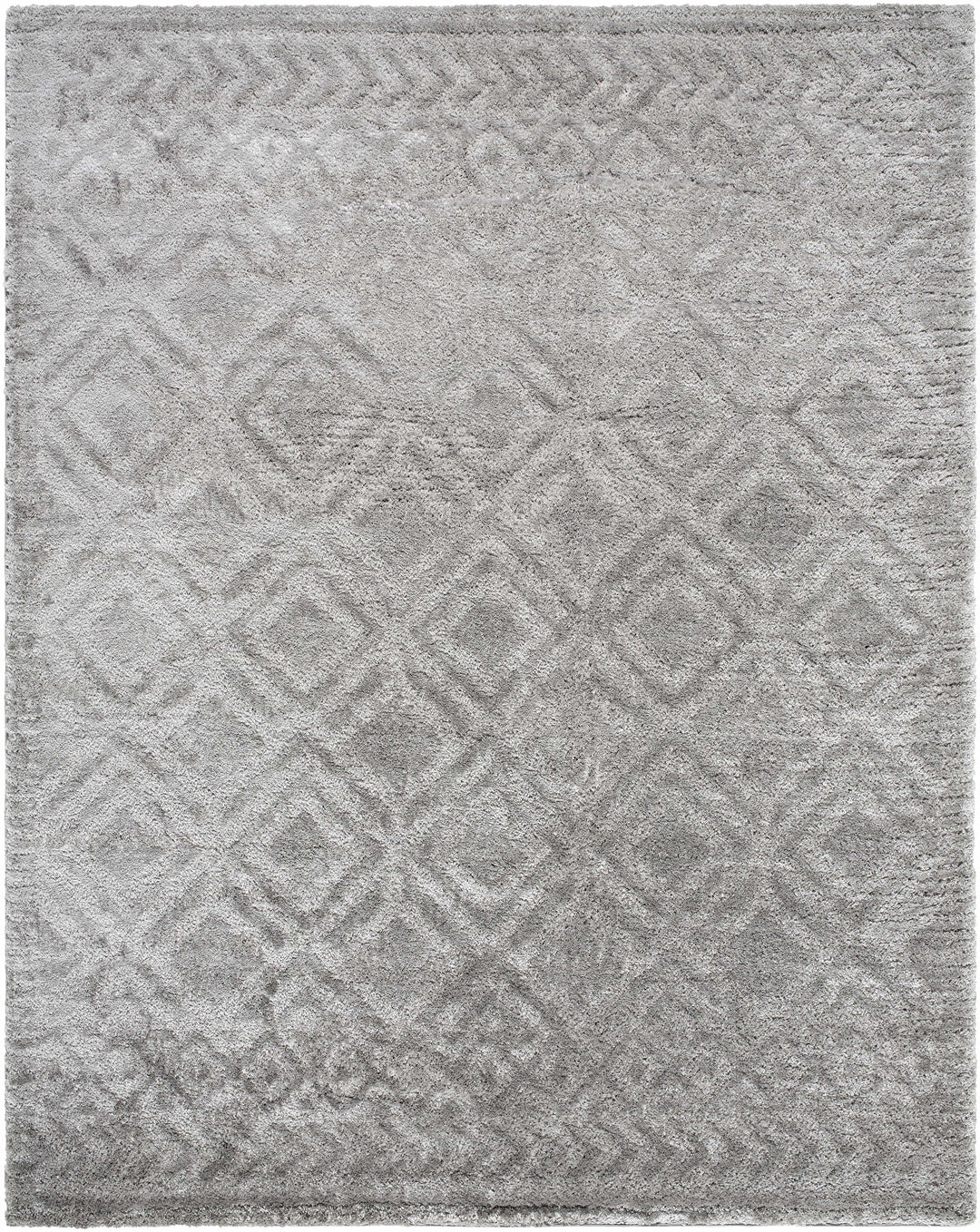 Amnon Contemporary Geometrical Design Gray Area Rug