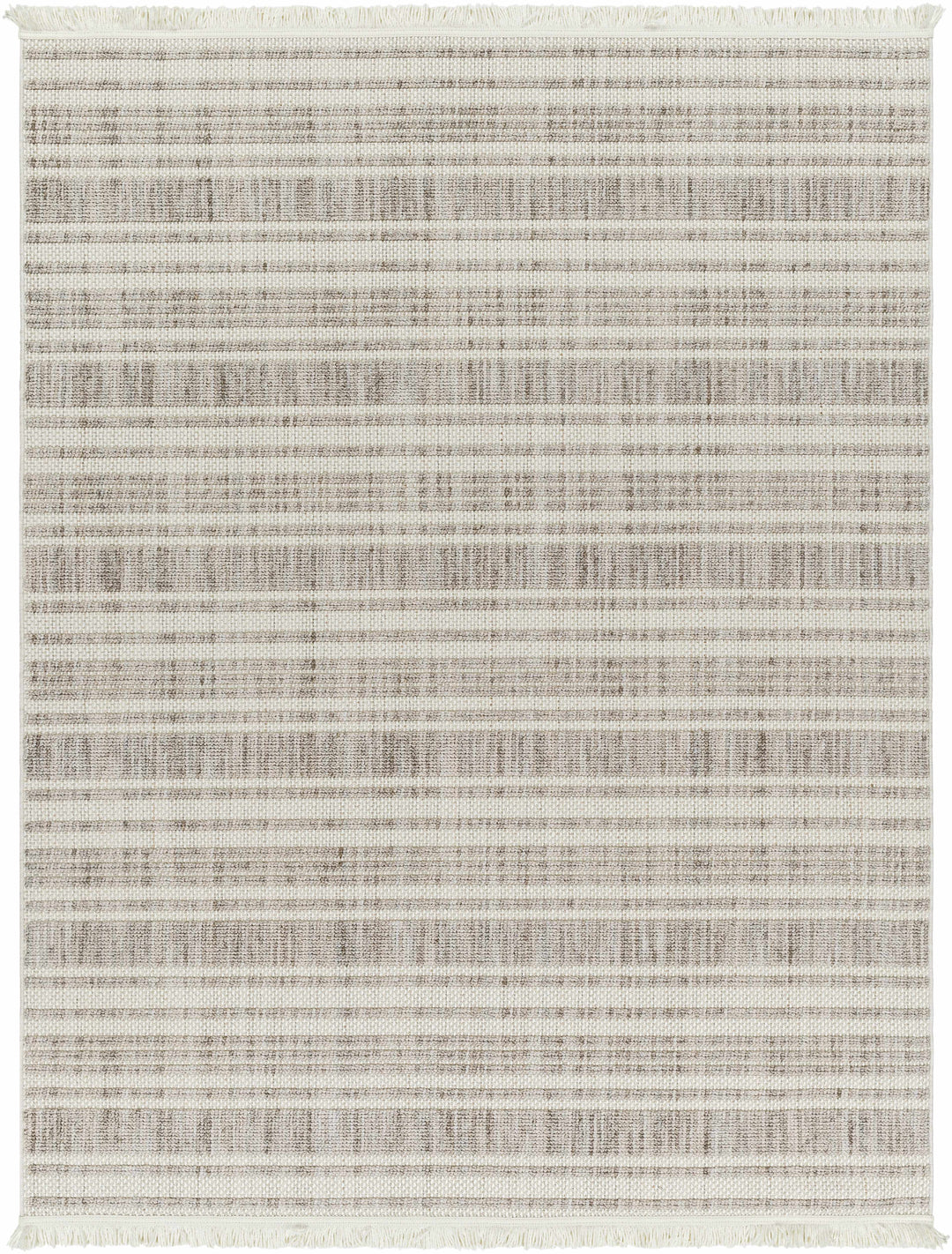 Avari Beige Modern Stripe Pattern Area Rug