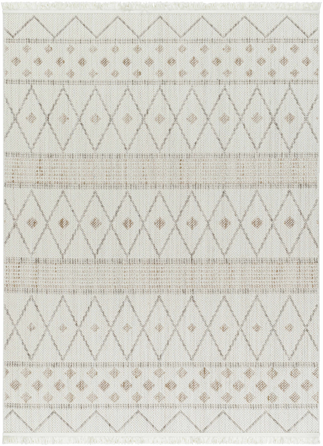 Finch Modern Geometric Design Beige Area Rug