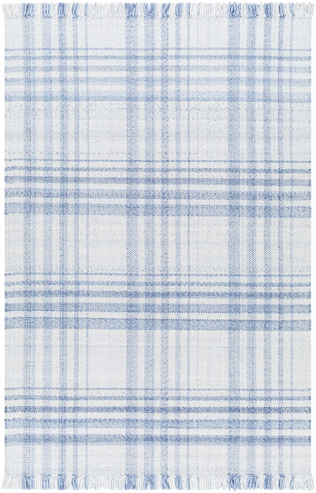Inara Contemporary Style Blue And White Area Rug