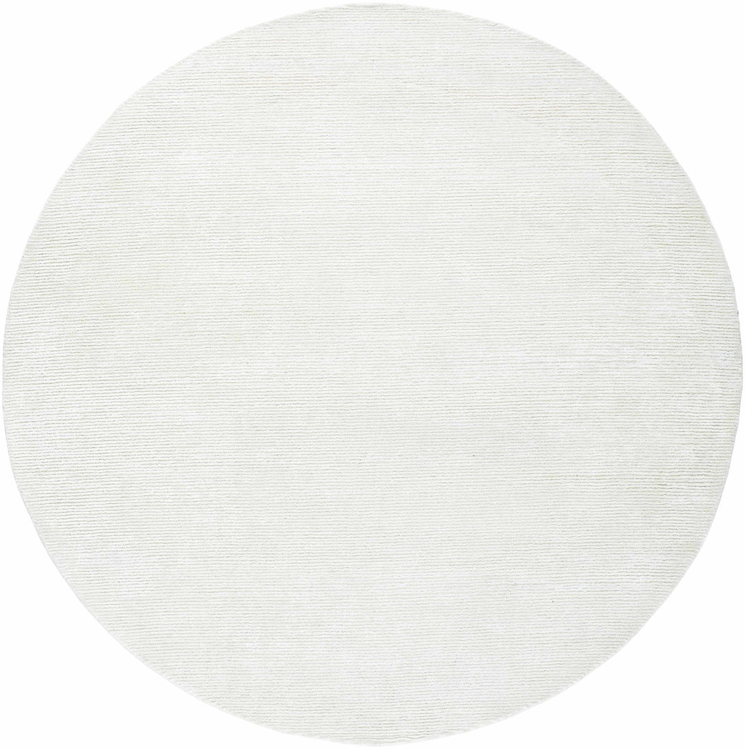 Nazih Contemporary Style White Hand Tufted Rug