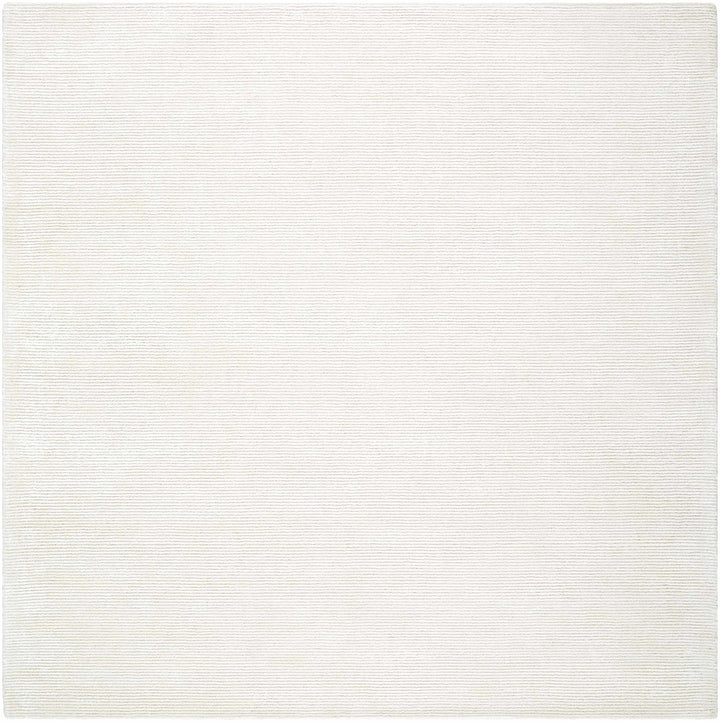 Nazih Contemporary Style White Hand Tufted Rug