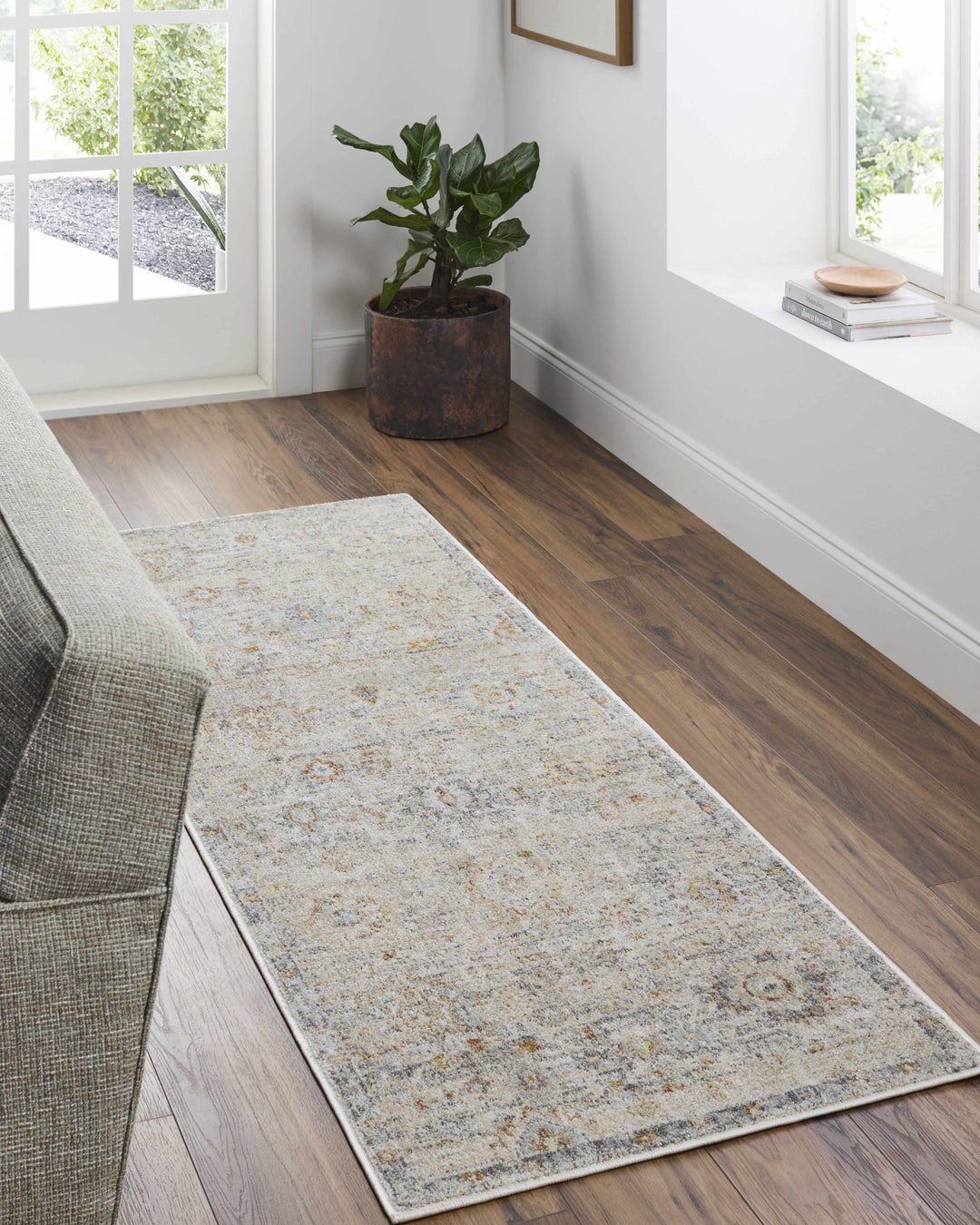Ayane Traditional Oushak Beige And Gray Rug