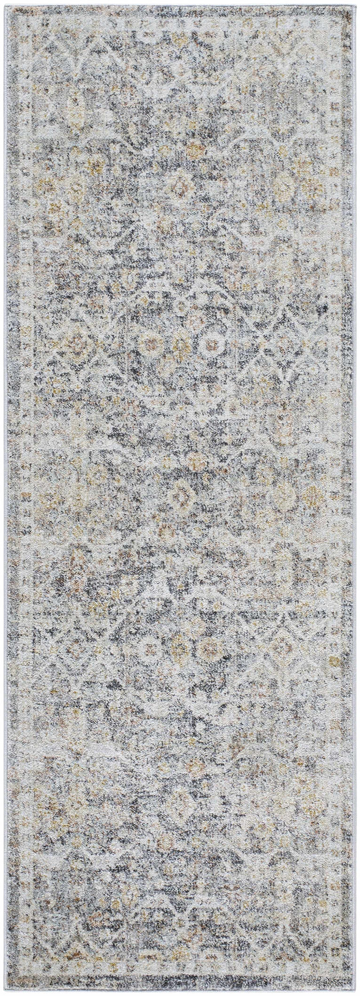 Issay Traditional Style Beige And Gray Rug