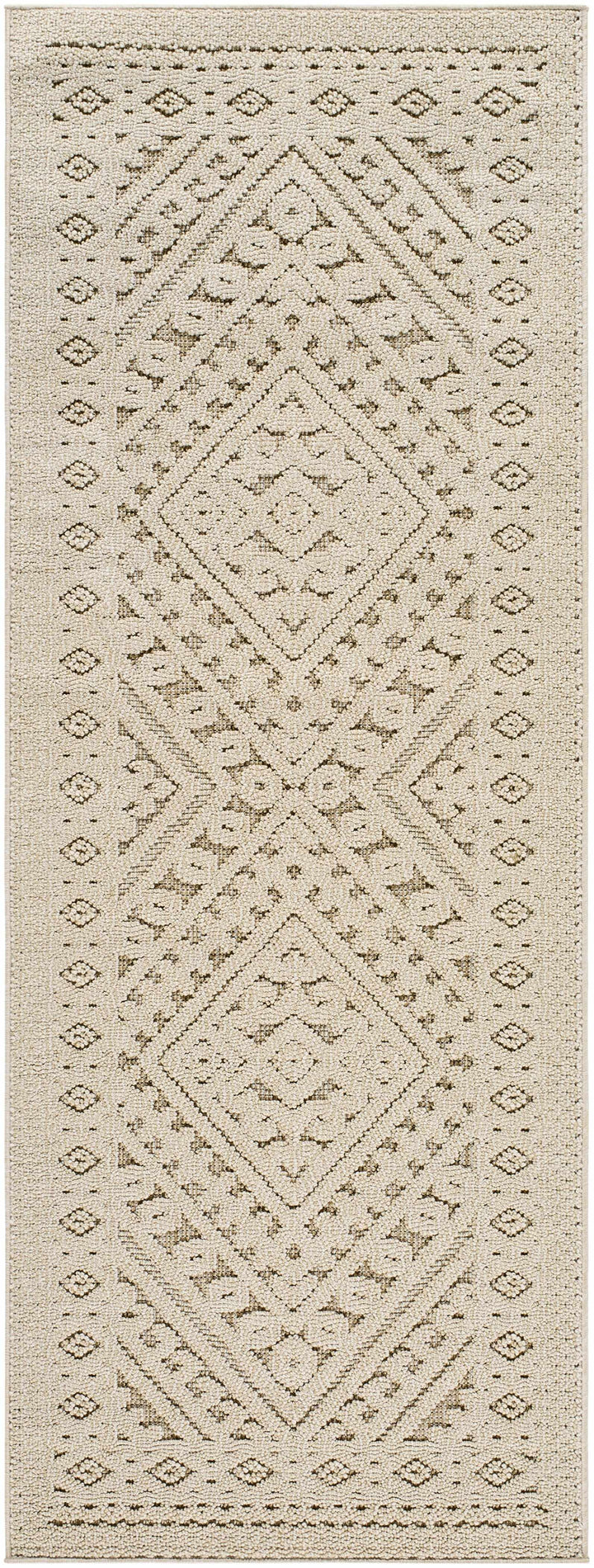 Hibah Beige Traditional Style Outdoor Area Rug