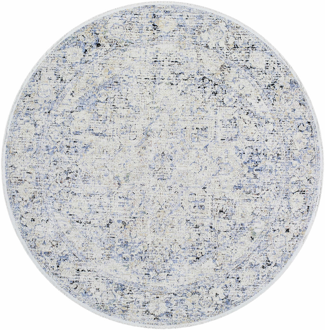 Charo Traditional Medallion Design Beige And Gray Rug