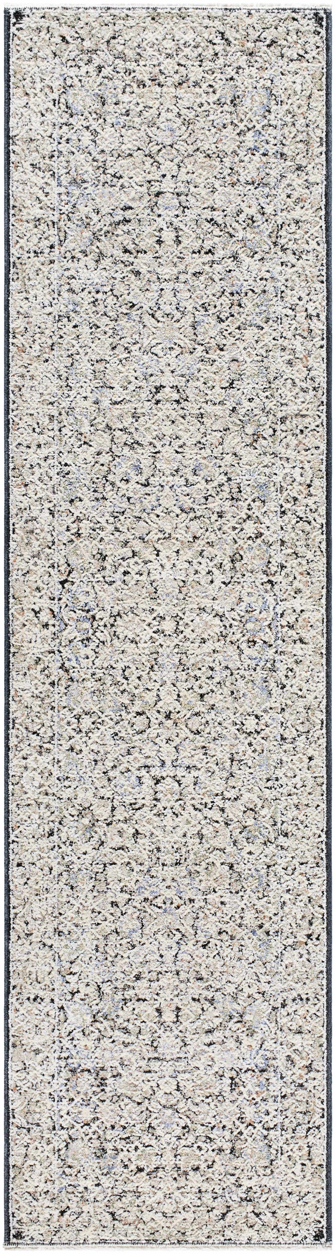 Haran Traditional Style Ivory And Blue Area Rug