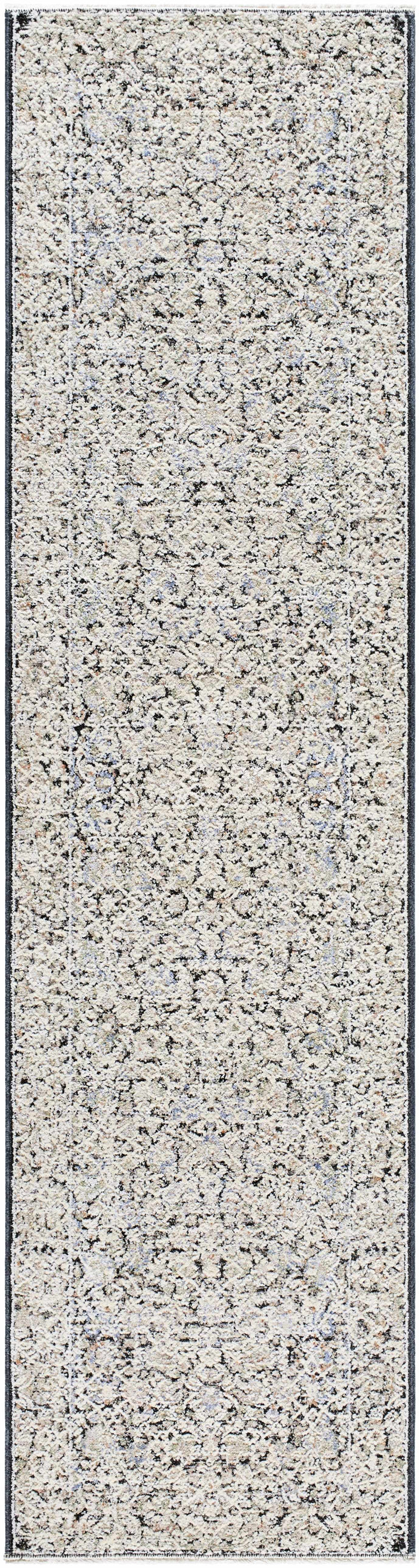 Haran Traditional Style Ivory And Blue Area Rug