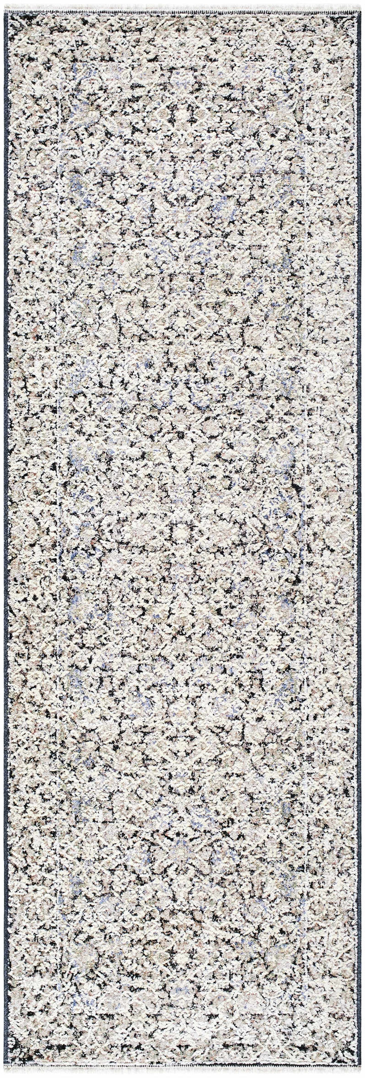 Haran Traditional Style Ivory And Blue Area Rug