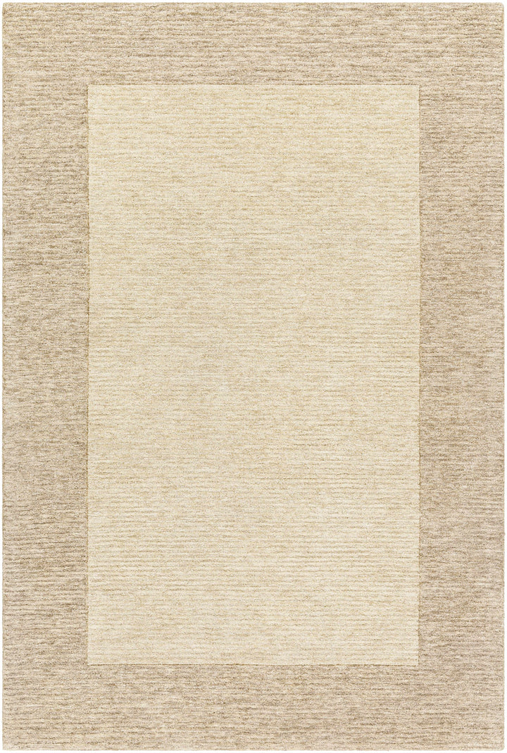 Amadi Modern Solid Design Beige Hand Tufted Wool Area Rug