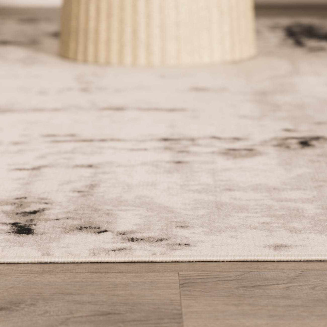 Swansboro Ivory And Black Modern Abstract Design Area Rug